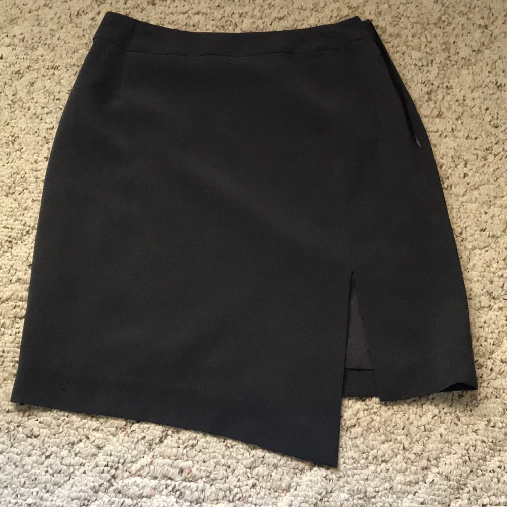 Asymmetrical mini skirt